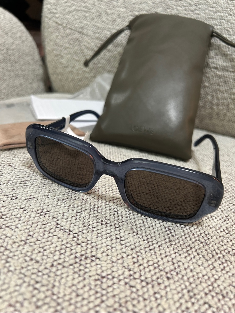 Loewe Slim 54MM Rectangular Sunglasses Blue